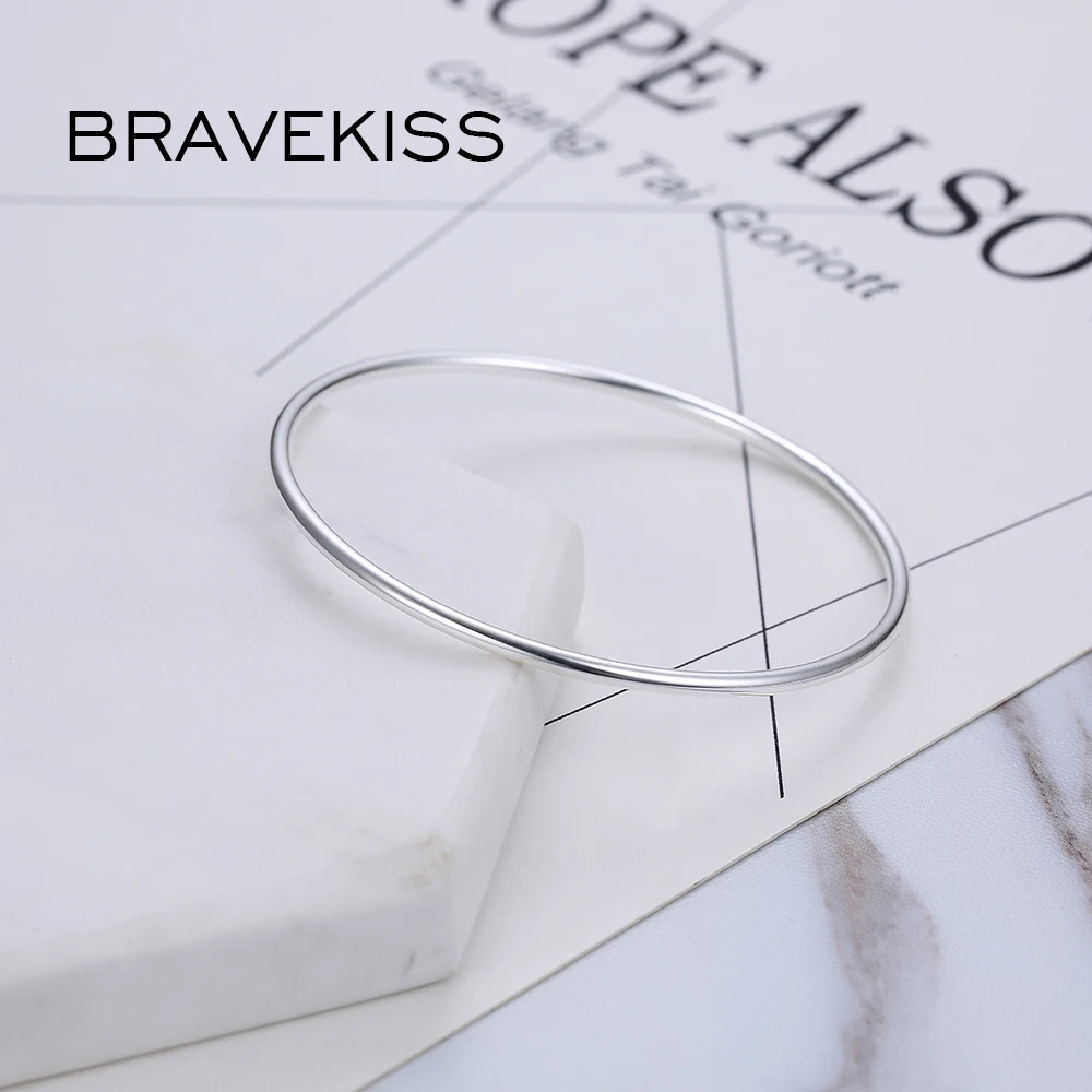 Женский браслет BRAVEKISS из стерлингового серебра 925 пробы на запястье