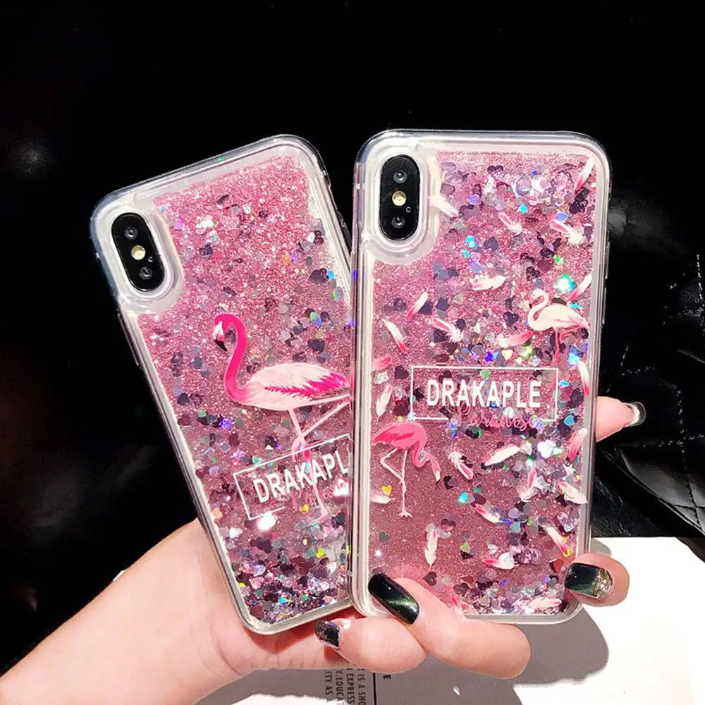 KISSCASE Luxury Bling Glitter Case For iPhone XS MAX XR X 7 8 Liquid Silicone 6 6s Plus Phone Back Cover Cases |