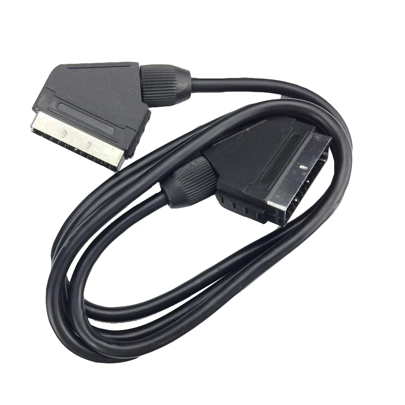 Кабель scart Scart 0 7 м штекер 70 см никелированный для телевизора DVD STB с разъемом Scart|scart