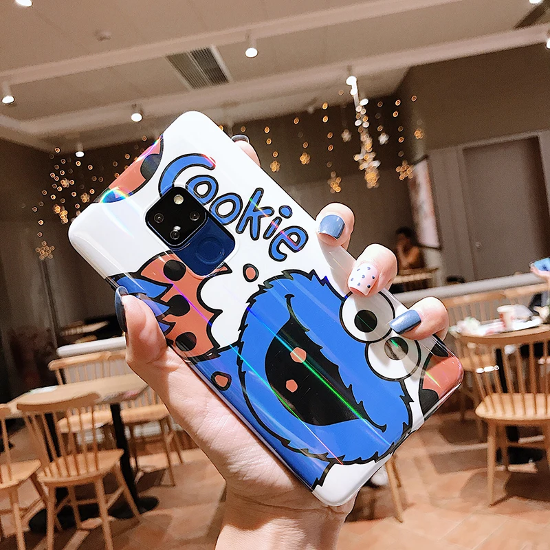 Лазерный мультяшный чехол YHBBCASES для телефона Huawei P20 P30 Pro чехлы карамельных цветов