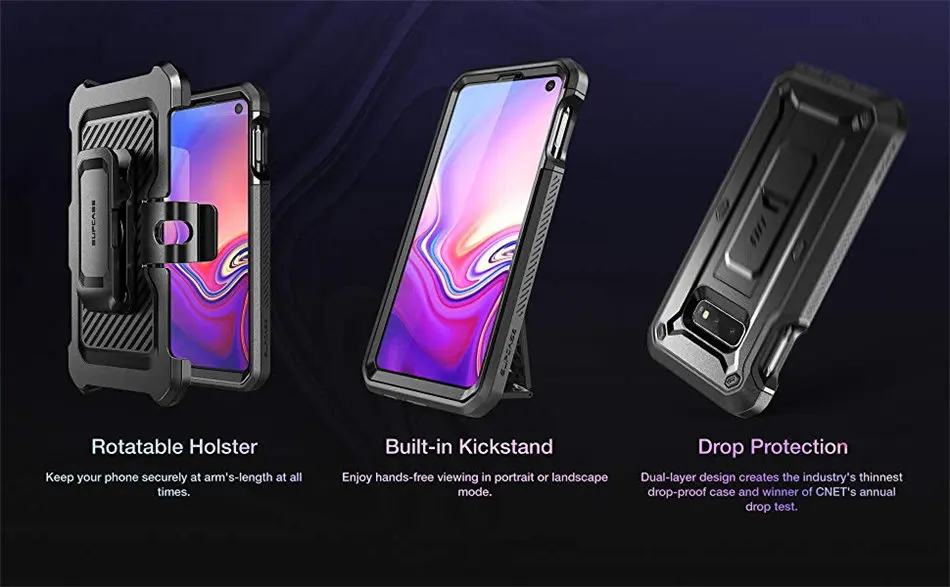 SUP чехол для samsung Galaxy S10e чехол 5,8 дюймов UB Pro полный корпус прочная кобура Чехол со встроенной защитой экрана и подставкой