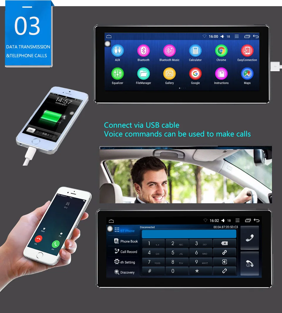 ARKRIGHT 8," 1 Din автомагнитола 2+ 32GB HU Octa Core SC9853 Android 8,1 Универсальный Автомобильный gps навигатор/Автомобильный мультимедийный плеер Carplay