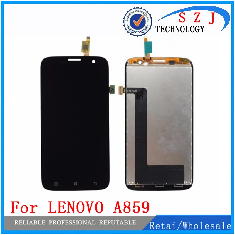 Новый Сменный ЖК-экран с сенсорным дигитайзером в сборе для Lenovo A859 Бесплатная доставка