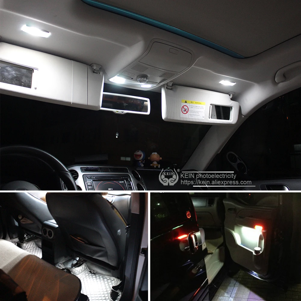 KEIN 2 шт. Canbus T10 w5w 194 COB автомобильная светодиодная панель купольная лампа дверь