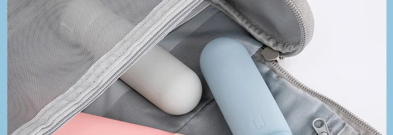 Xiaomi Youpin U путешествия Sub бутылка силиконовый портативный легкий мягкий приятный для кожи полезный, безопасный 50 мл x 3 шт синий розовый серый