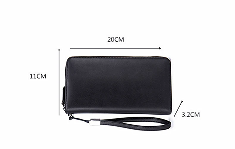 SOUTH GOOSE Fashion Leather Wallets Men RFID Anti Theft Business Long Clutch Wallets Women Large Capacity Travel Passport Purse