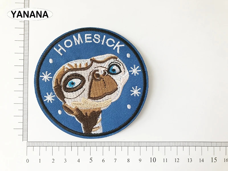 Пришельцы HomeSick вышитый Железный значок на значке коллекции