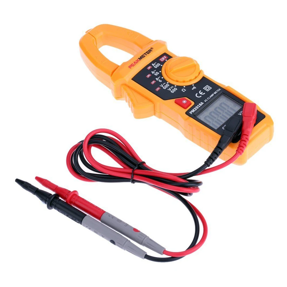 HHTL PEAKMETER PM2018A Ручной цифровой ЖК клещи мультиметр AC/DC напряжение переменного тока