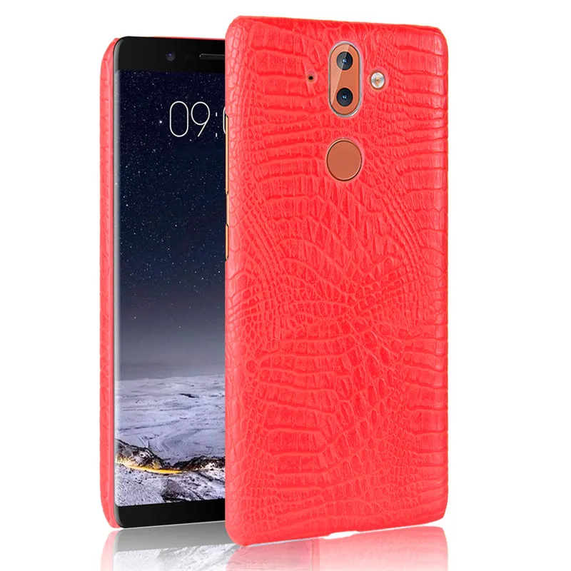 For Nokia 8 Sirocco Case Crocodile Grain Hard PC+PU Leather Surface Back Cover Phone for | Мобильные телефоны и