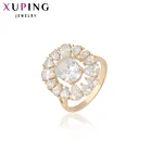 Xuping роскошное кольцо с цветочным дизайном, очаровательный подарок, женское позолоченное рождественское ювелирное изделие высокого качества 12454