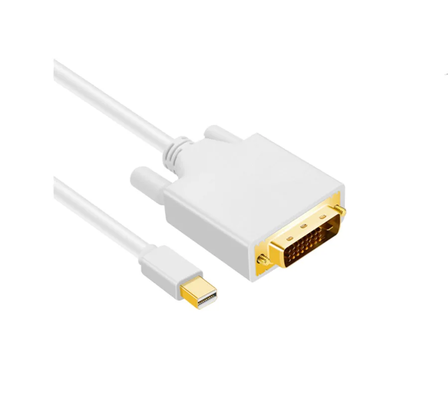 DP к DVI Кабель 1 8 м Mini DisplayPort Аудио Видео адаптер конвертер кабели шнур провод линия