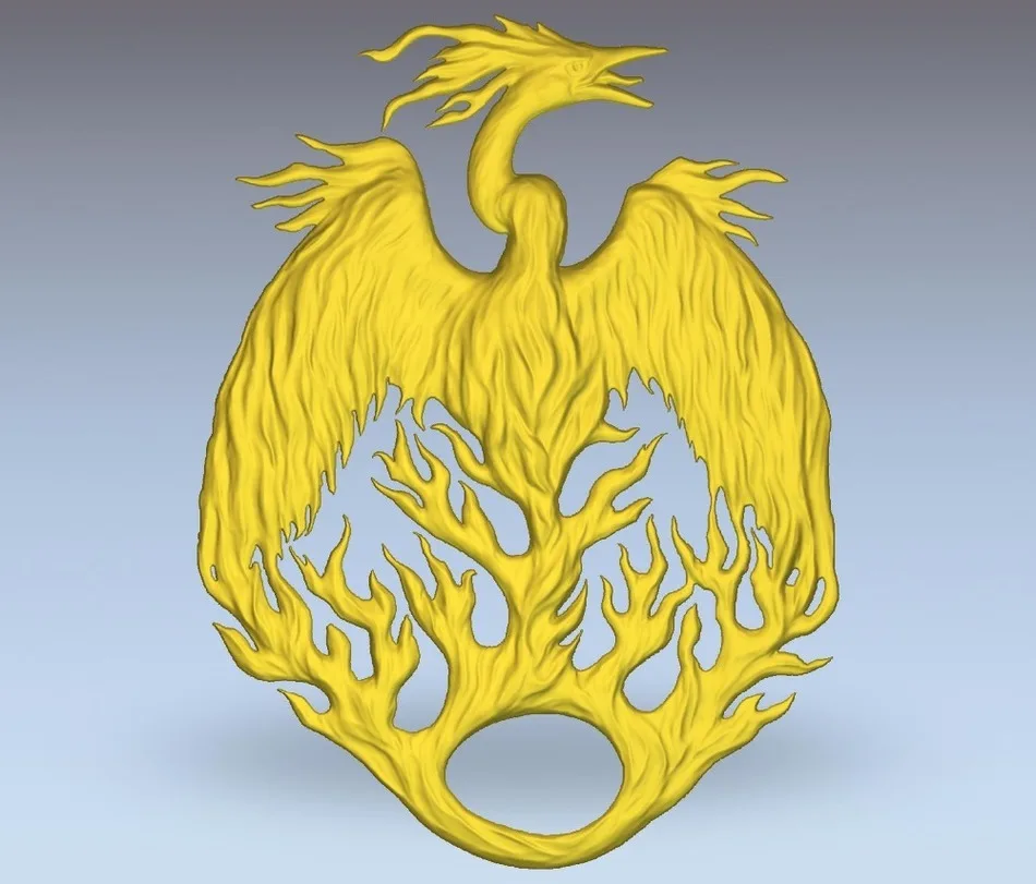 3d модель рельеф для ЧПУ в формате STL файлового элемента firebird_1|3d model relief|3d relief modelfor