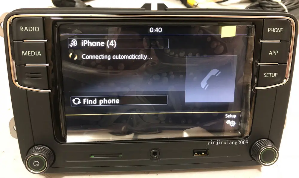 Зеленый Свет Зеленая кнопка CarPlay RCD330 плюс RCD330G приложение 6.5 &quotMIB автомобиля Радио