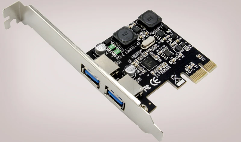 Адаптер для карты USB PCI Express адаптер с 2 портами 3 0 Супер Скоростной концентратор 5