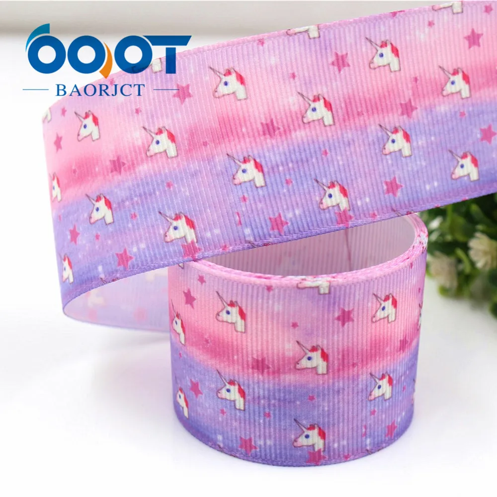 OOOT BAORJCT G 181013 1380 38 мм 10 ярдов Мультяшные ленты термоперенос принт в крупный рубчик