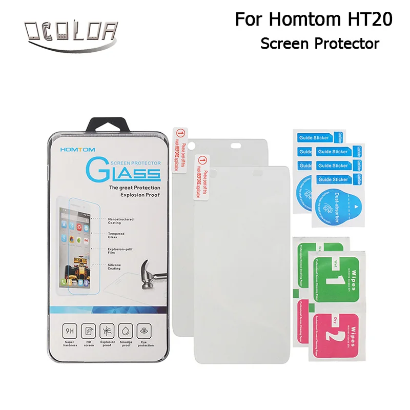 Для HOMTOM HT20 Сталь закаленное Стекло пленка защитная Замена Экран гвардии для