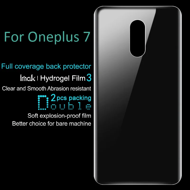 Imak Гидрогелевая пленка 3 III для Oneplus 7 Pro 6T 6 задняя Передняя Задняя Защитная Прозрачная Олеофобная пленка