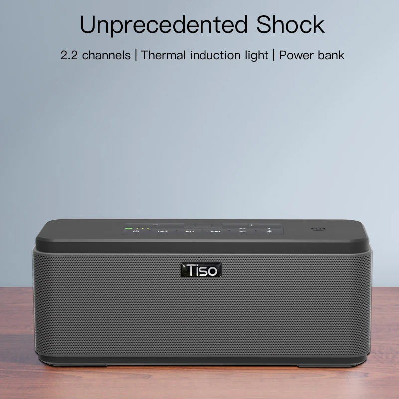 Тисо T12 30 Вт выход громкоговорителей 2.2 каналов беспроводной Bluetooth V4.2 динамики NFC AUX Power Bank дома звук сабвуфер системы