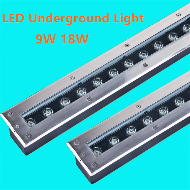 LED подземный свет 9 Вт 12 18 Наружное освещение Led шаг света водонепроницаемый IP68 RGB