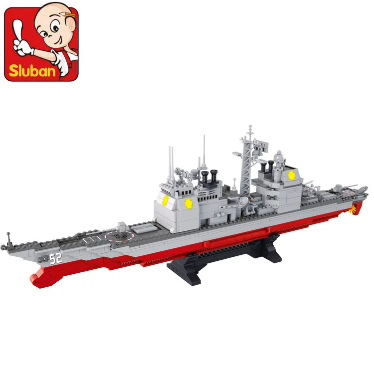 Sluban Военная Униформа серии армия ВМФ корабль Модель Строительство Конструкторы