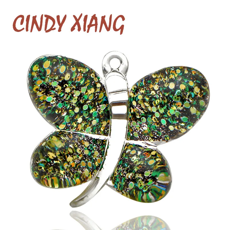CINDY XIANG 4 цвета на выбор полимерная цветная бабочка броши для женщин Летний стиль
