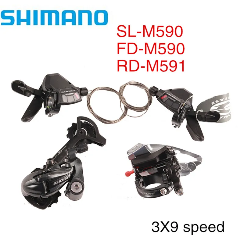 Shimano Deore M590 переключатель Groupset SL FD 3x9s 27 скорость 3 шт. рычаги переключения передач