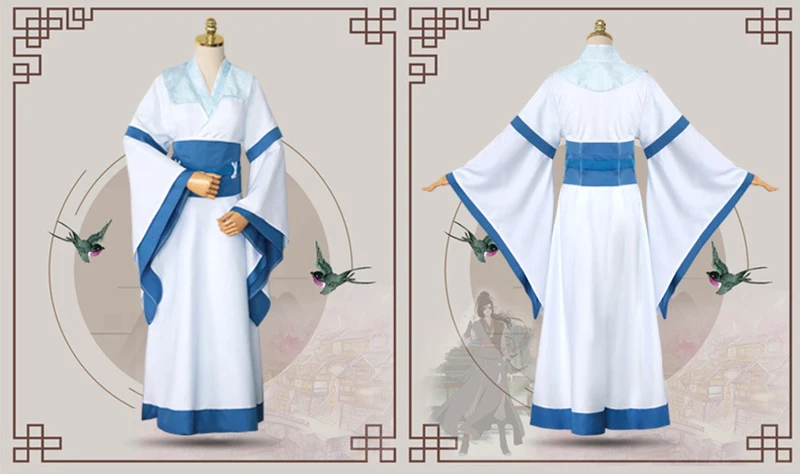 Основатель Diabolism Lan Wangji Lan Sizhui Косплей Костюм МО дао ЗУ Ши древний костюм