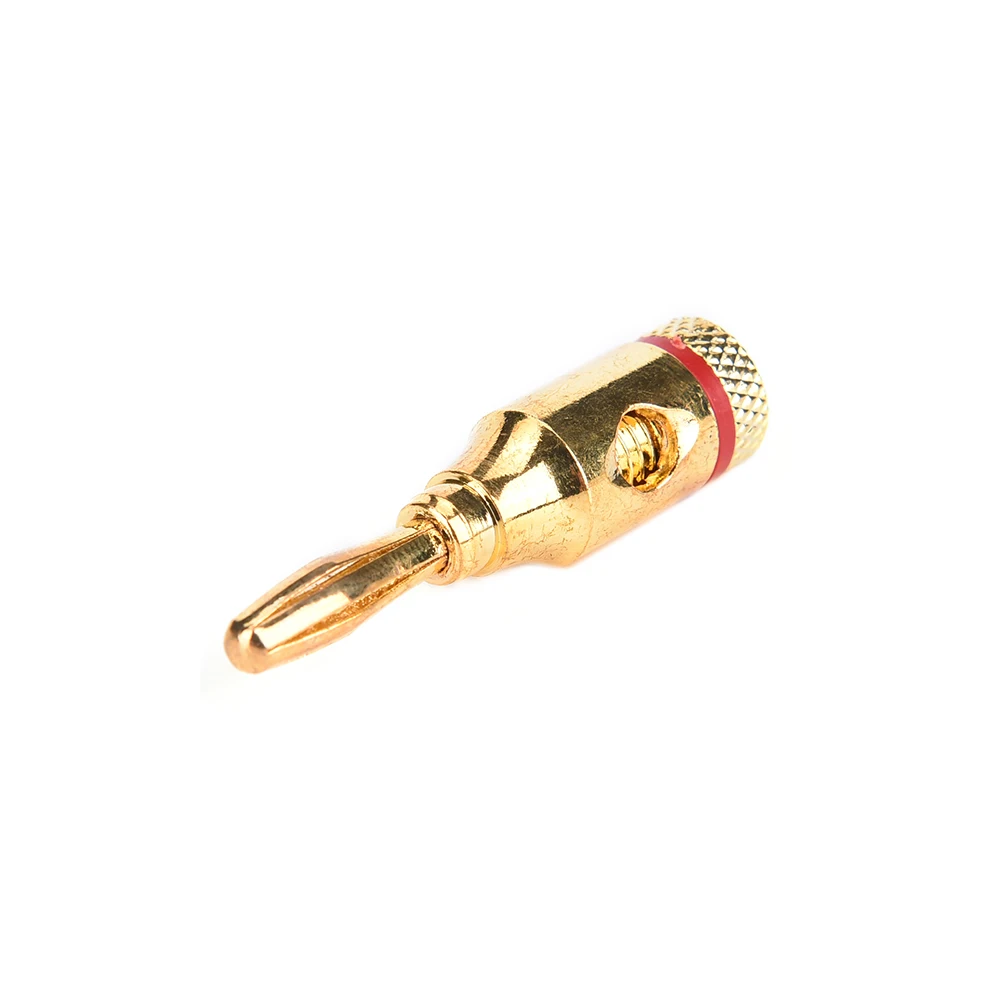 8 шт 24k позолоченный музыкальный спикер кабель провод контактный разъем типа