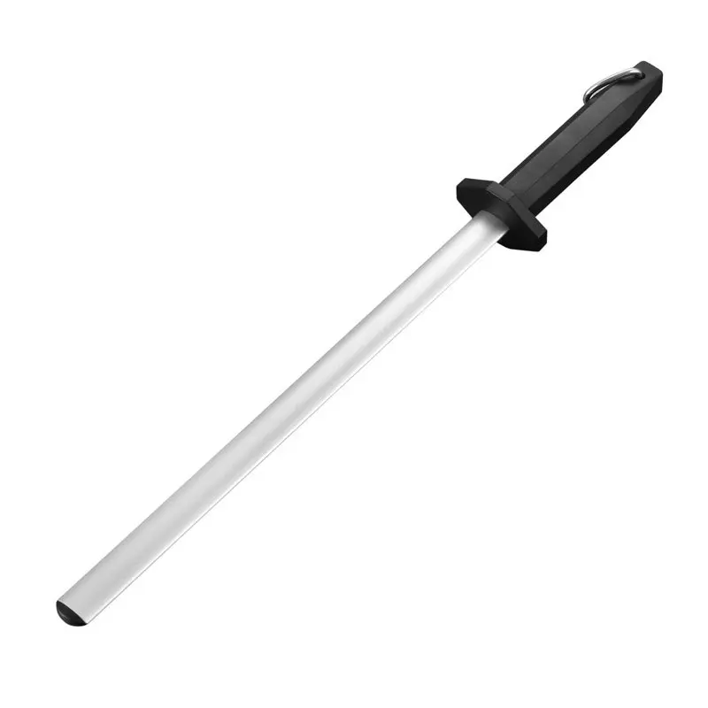 

12inch Knife Sharpening Tool Hand Held Steel Rod Fish Hook Sharpener With ABS Handle For Home Kitchen Outdoor Utensils Hot