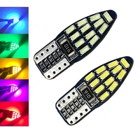 ysy 100pcs new arrival t10 w5w 3014 26smd canbus 194 error free bulb reading light white blue red yellow green dc12v