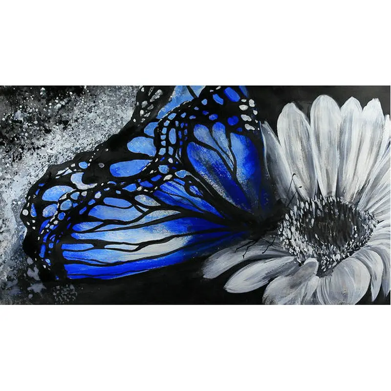 DIY 5D Diamond painting stitch kits butterfly full square diamond embroidery flower mosaic icons rhinestone pictures | Дом и сад