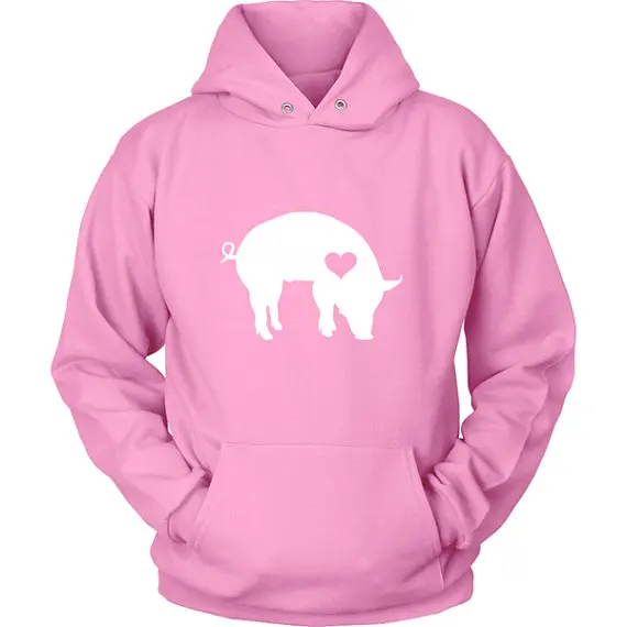 Hug your Pig hoodie / hoody Bacon Lover Piglet gift /Hog lover Piggy clothing barn birthday party ham sweatshirt-Z204 | Мужская одежда