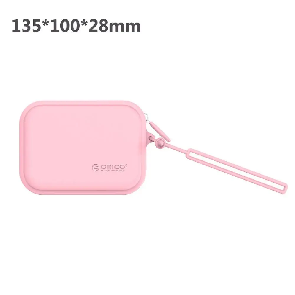 SG-B2 Pink ORICO чехол-контейнер для монет, наушников, защитная коробка для хранения, цветные наушники, дорожная сумка для хранения для наушников, кабель для передачи данных, зарядное устройство - Цвет: SG-B2 Pink