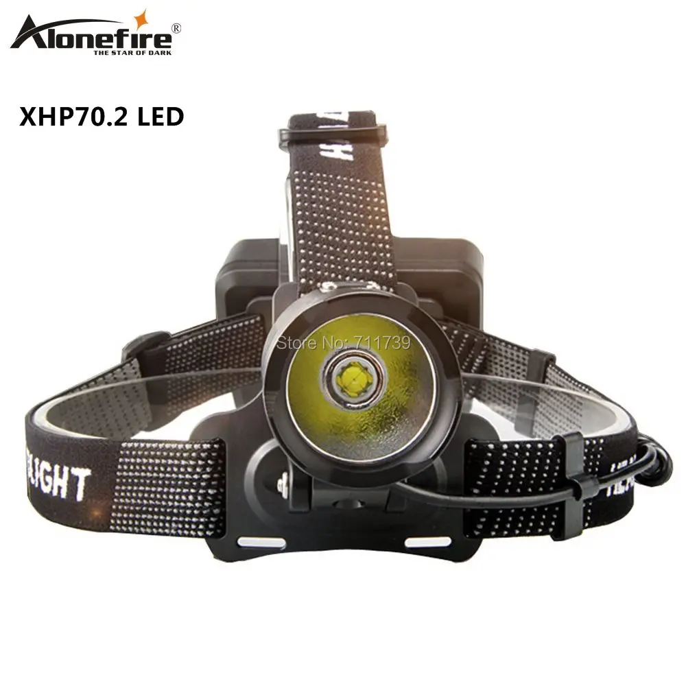 Alonefire HP38 Xlamp XHP70.2 50000LM светодиодный налобный фонарь высокомощный светодиодный налобный фонарь 18650 водонепроницаемый фонарик