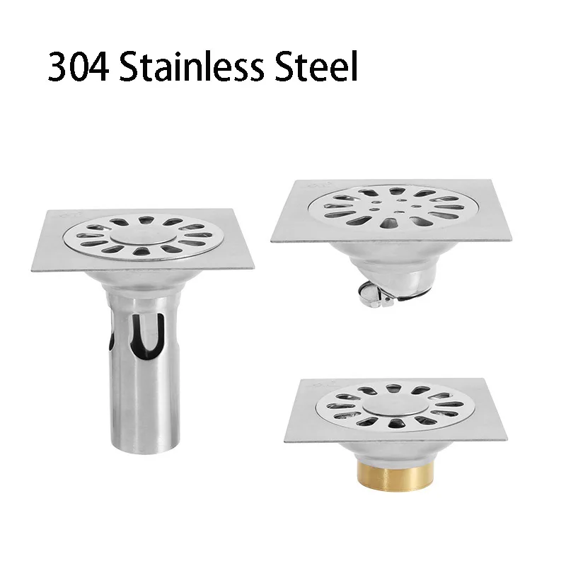 Душ слив толстый сток в полу из нержавеющей стали Обычная ванная туалет кухня