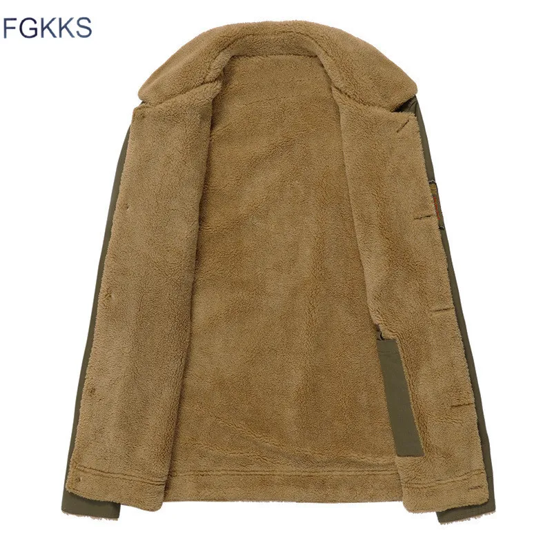 FGKKS 2021 Мужская куртка пальто зимняя военная бомбер Куртка Jaqueta Masculina Модная