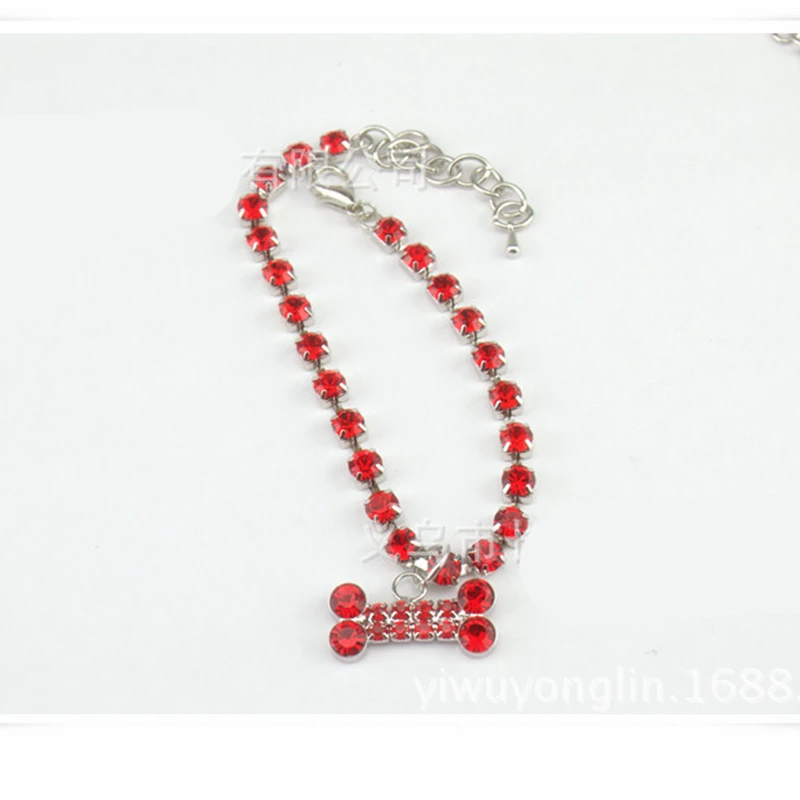 Модные украшения для домашних животных ожерелье ошейник в форме кости товары