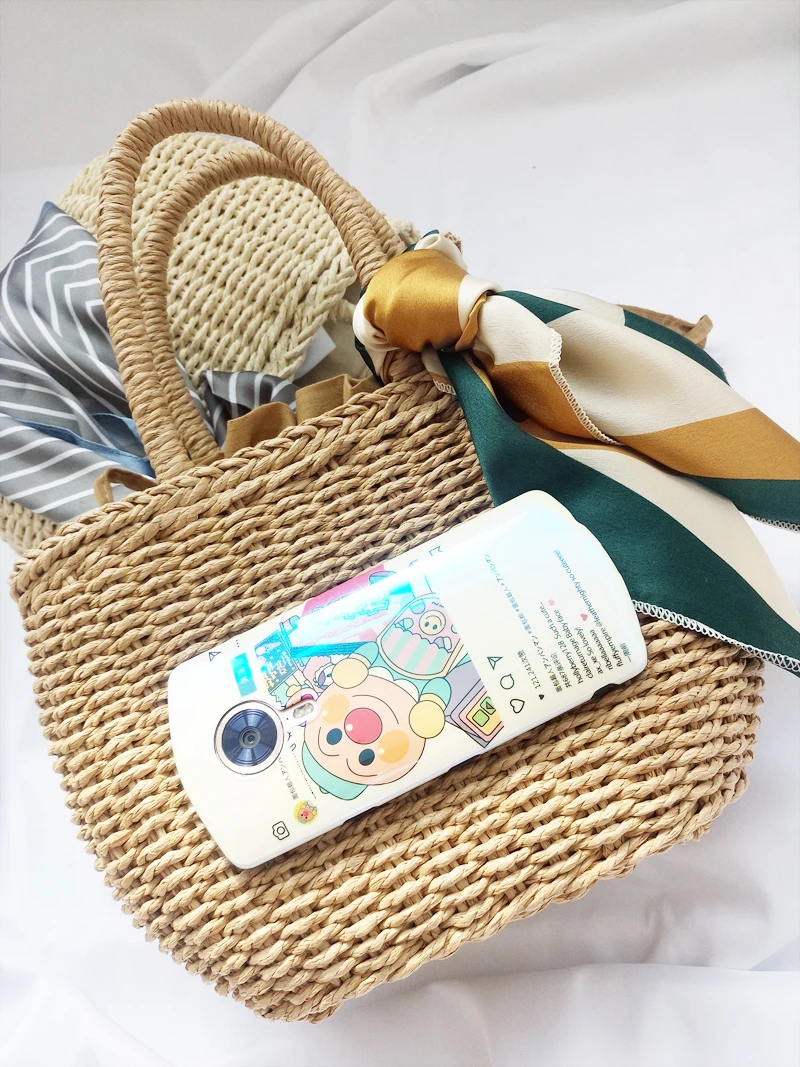 Ins ручной тканые Для Женщин соломенные сумки Повседневное ротанга верхней