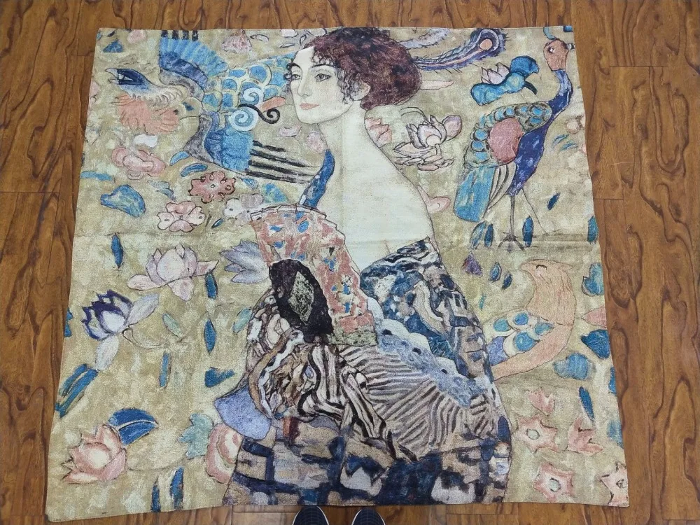 Всемирно известная картина Klimt платье веера женское украшение для картины