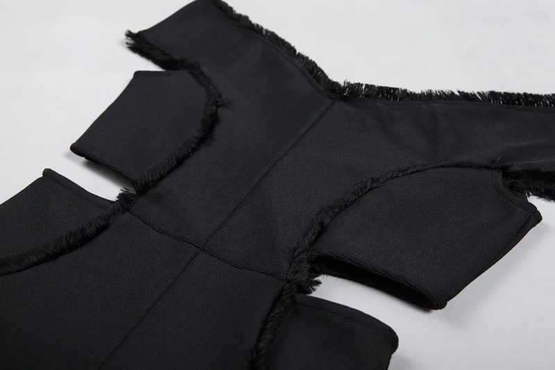 Женское платье с открытыми плечами Bqueen летнее Бандажное Платье До Колена