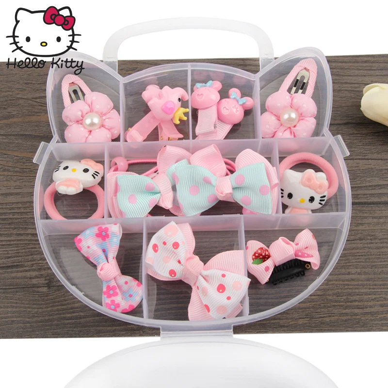 Подарочный набор hello kitty детские шпильки волосы аксессуары для девочек зажимы