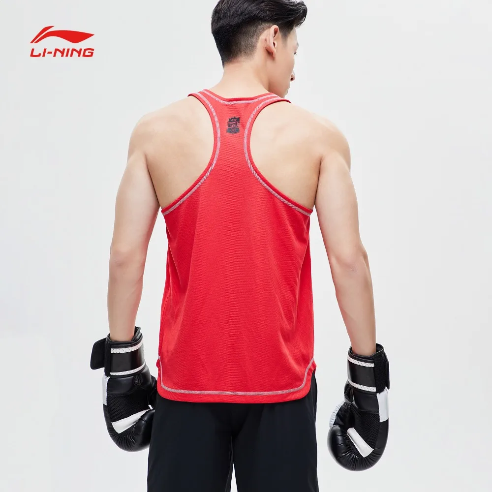 Li Ning мужская тренировочная серия Воздушная майка из полиэстера Стандартная