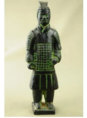 

Copper Brass CHINESE crafts decoration Asian brass statue sculpture soldiers Qin shihuang terracotta warriors