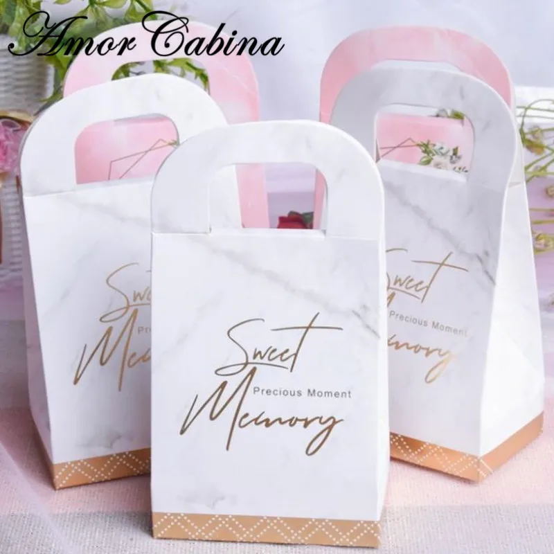 Flamingo/Marble Paper Gift Bags Craft Candy Food Best Bag For Christmas Wedding Favors and Box 30pcs | Дом и сад