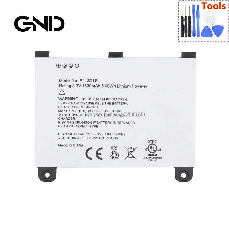 GND 1530 мАч/5.66Wh 3 7 V S11S01B запасная батарея на S11S01A для Amazon kindle 2 DX DXG 170 1012 00 литий ионный