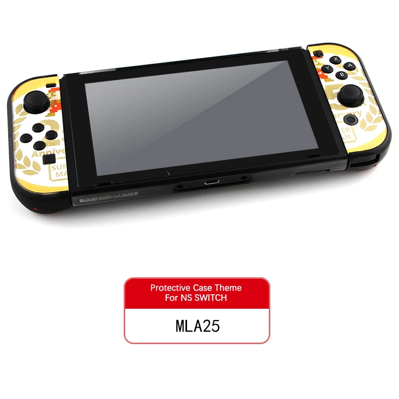 Joy-con Тонкий защитный жесткий чехол, противоскользящий корпус, 3 части, дизайн, разделен для NS Zend Switch(прямая стыковка - Цвет: MLA25