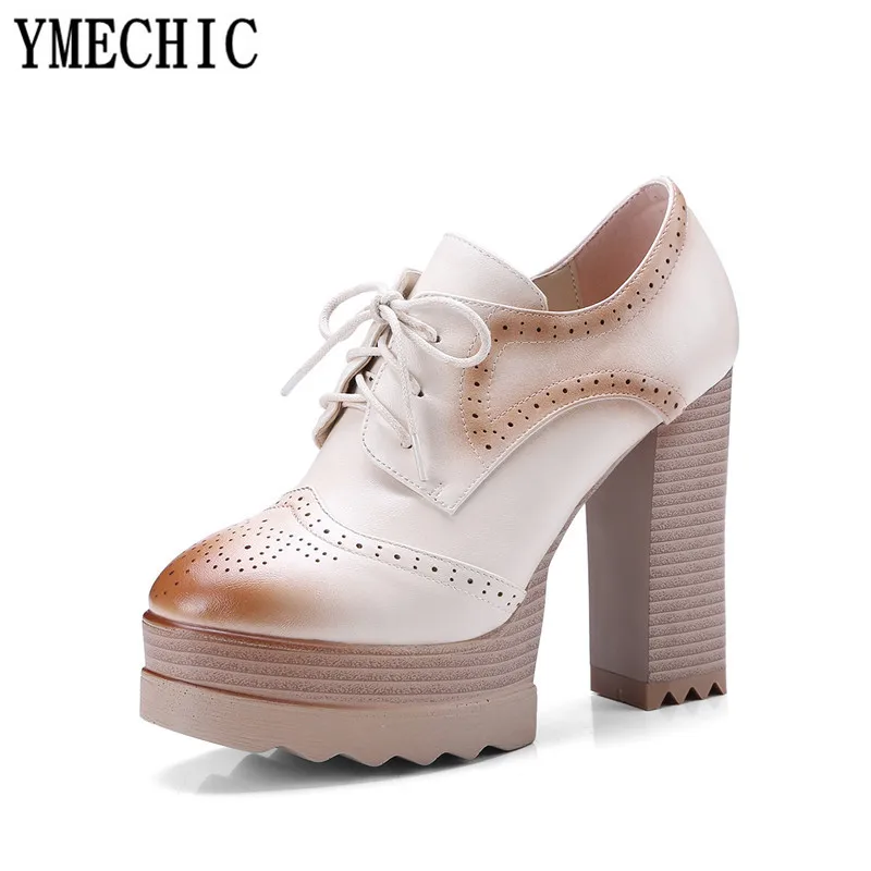 Женские туфли гладиаторы на платформе YMECHIC черные бежевые очень высоком каблуке