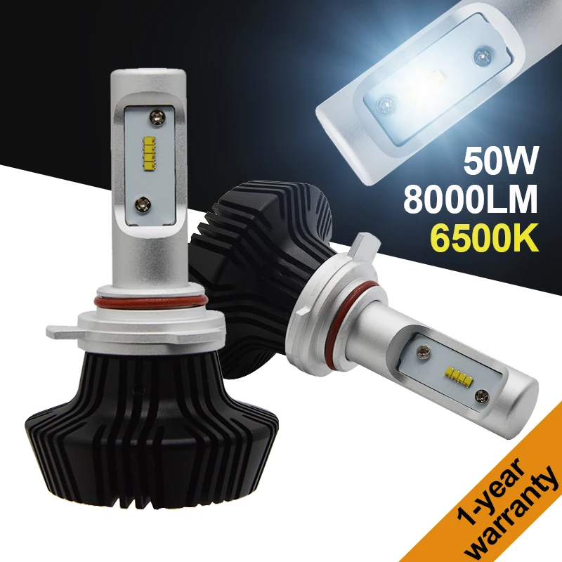 Yeslight H1 H3 H4 H7 H11 9005 HB3 9012 9006 HB4 50 Вт 8000LM G7 светодиодная фара автомобильный комплект