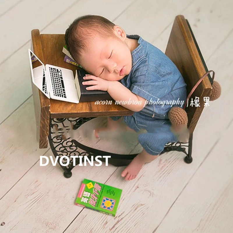 Dvotinst новорожденный реквизит для фотосъемки для ребенка мини-ноутбук компьютерный зеркальный реквизит Bebe студия фотосессия аксессуары для фотосессии