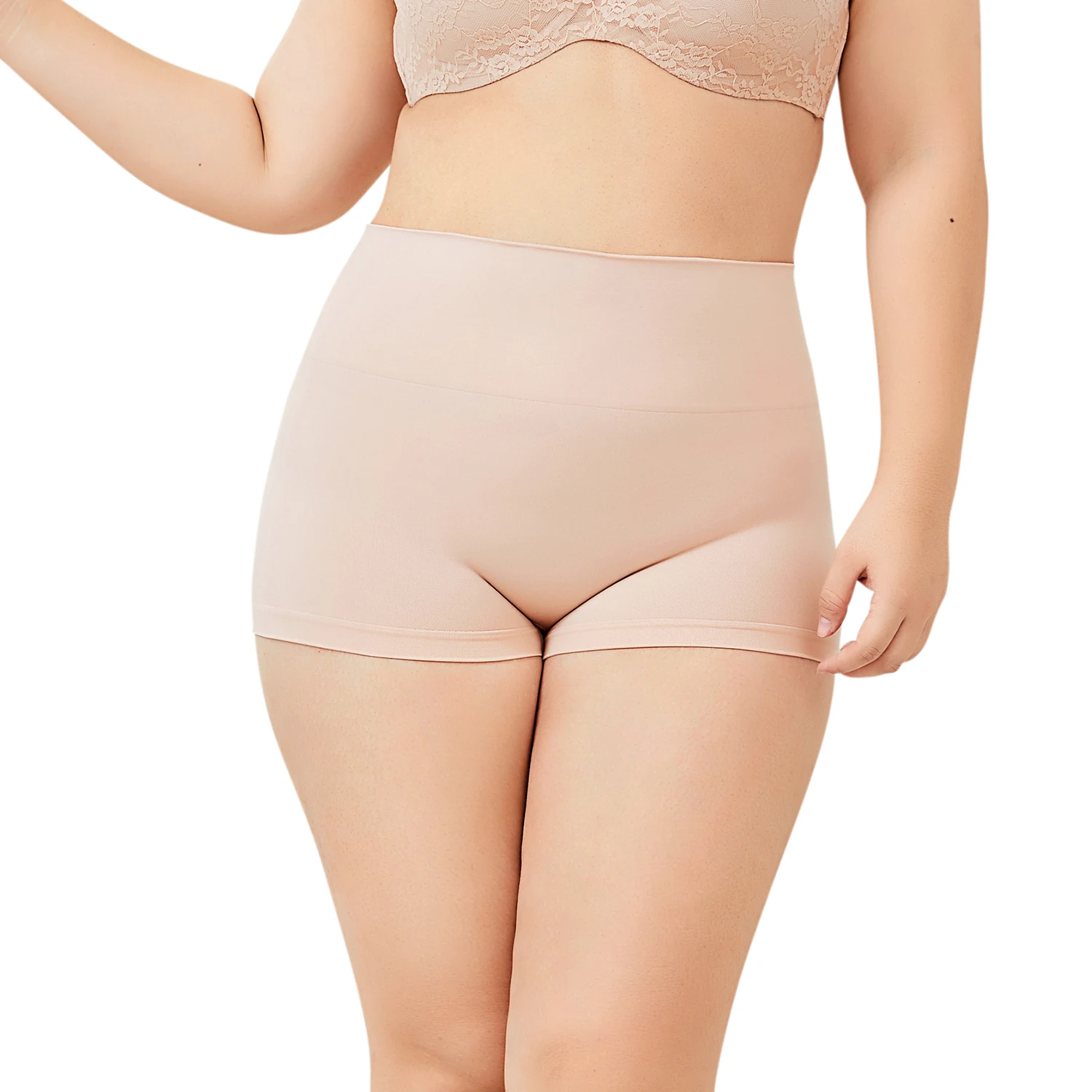 

Women's Everyday Seamless Boyshort Tummy Control Shaping Panties Shapewear